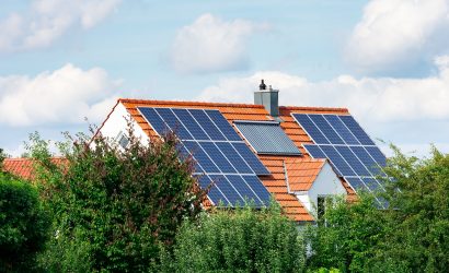 Modern House with Photovoltaic and Solar Heating System