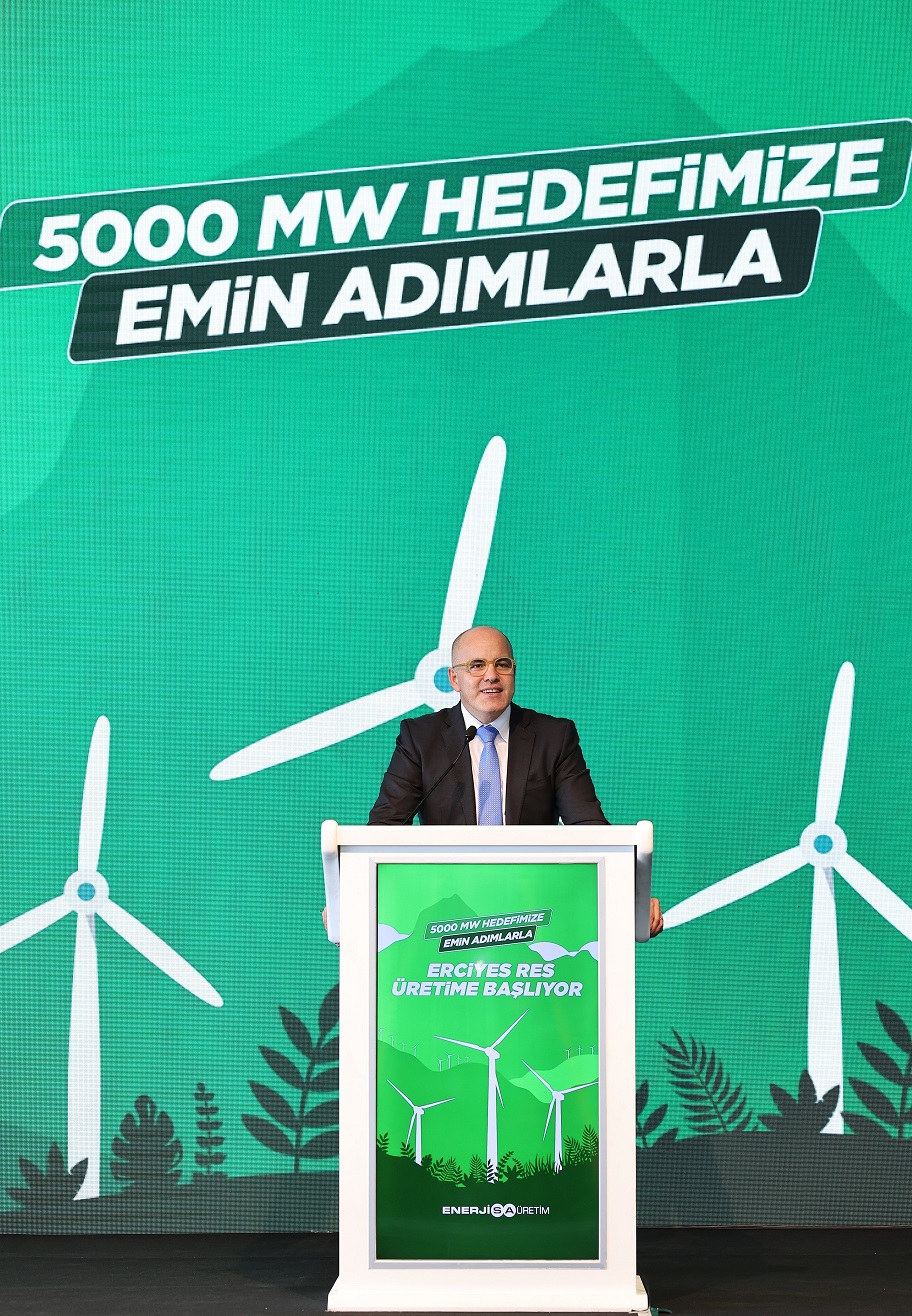 Enerjisa Üretim, Erciyes RES’i devreye alarak rüzgârda 277 megavata ulaştı