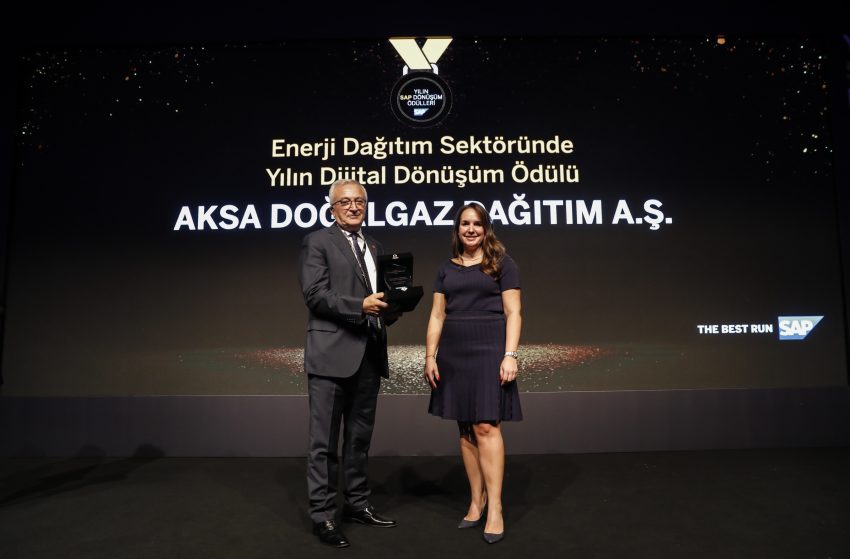 Sektöründe yılın dijital dönüşüm ödülü Aksa Doğalgaz’ın