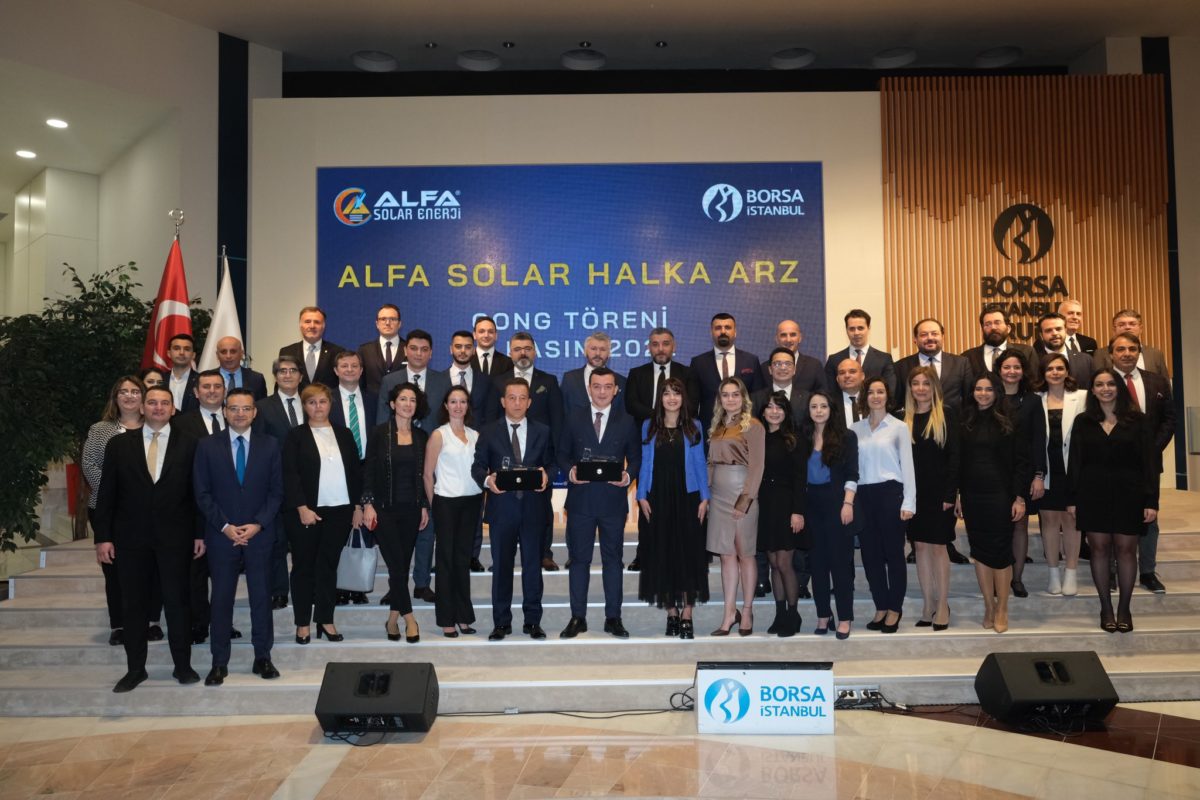 Alfa Solar Enerji’nin Halka Arz Gong Töreni’ni gerçekleştirildi