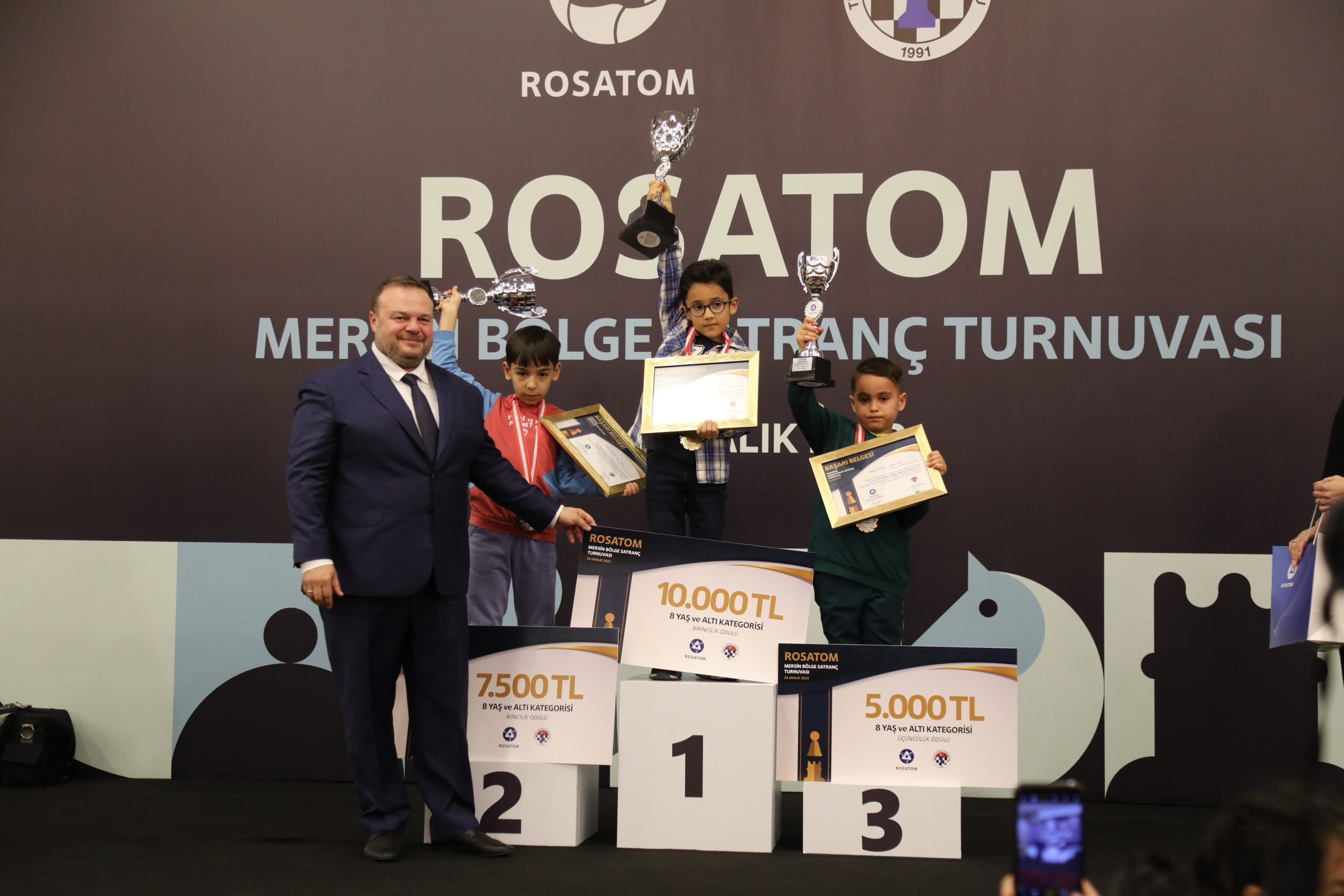 Rosatom Mersin Bölge Satranç Turnuvası’nda Şampiyonlar Belli Oldu