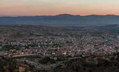 Dramatic Scenery of the Elazig City at Sunset