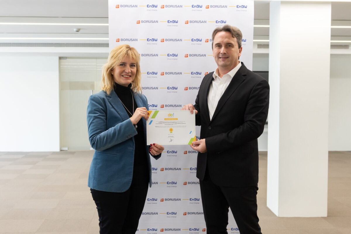 Borusan EnBW Enerji’ye DUYARLI OL! projesinden Altın Sertifika