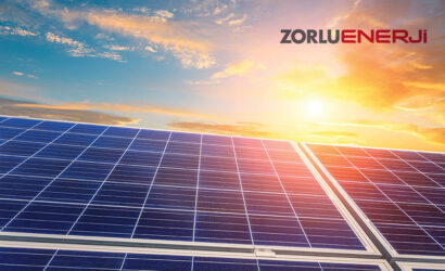 solar panels and sky landscape at sunset,green energy