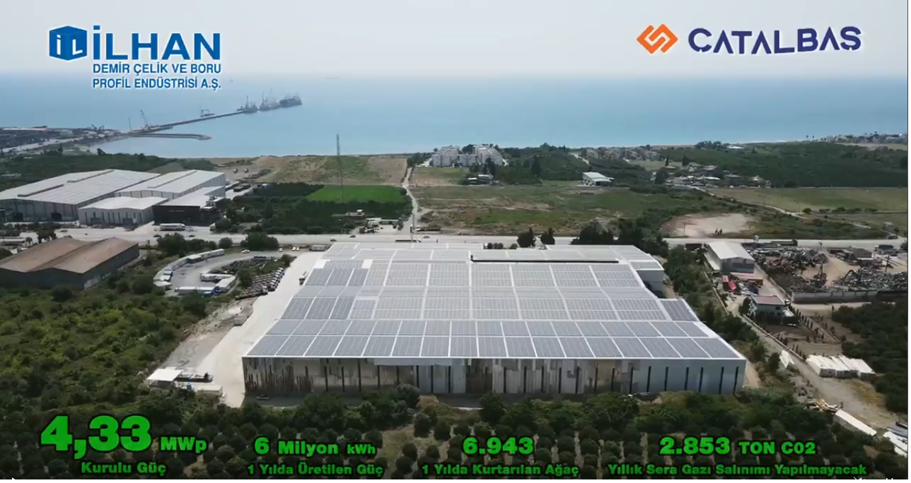 Çatalbaş Elektrik & Enerji, İlhan Demir Çelik Tesisi Güneş Enerjisi İle Büyüyor
