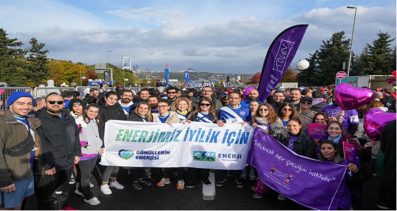 CK Enerji Çalışanları İstanbul Maratonu’nda “Eğitim Hakkı” İçin Koştu