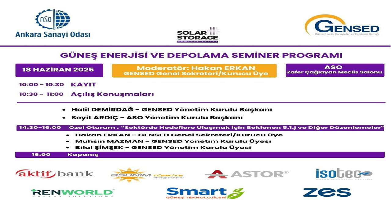 GENSED, GES ve Enerji Depolama Yatırımlarını Masaya Yatırıyor