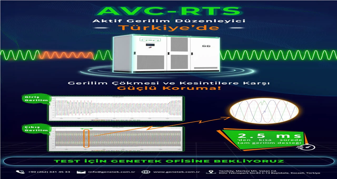 AVC-RTS Türkiye’de, Yeni Nesil Aktif Gerilim Düzenleme Dönemi Başlıyor